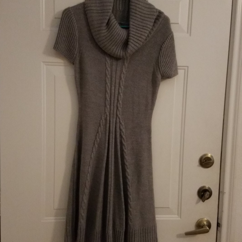 Cowl Neck Sweater Dress
